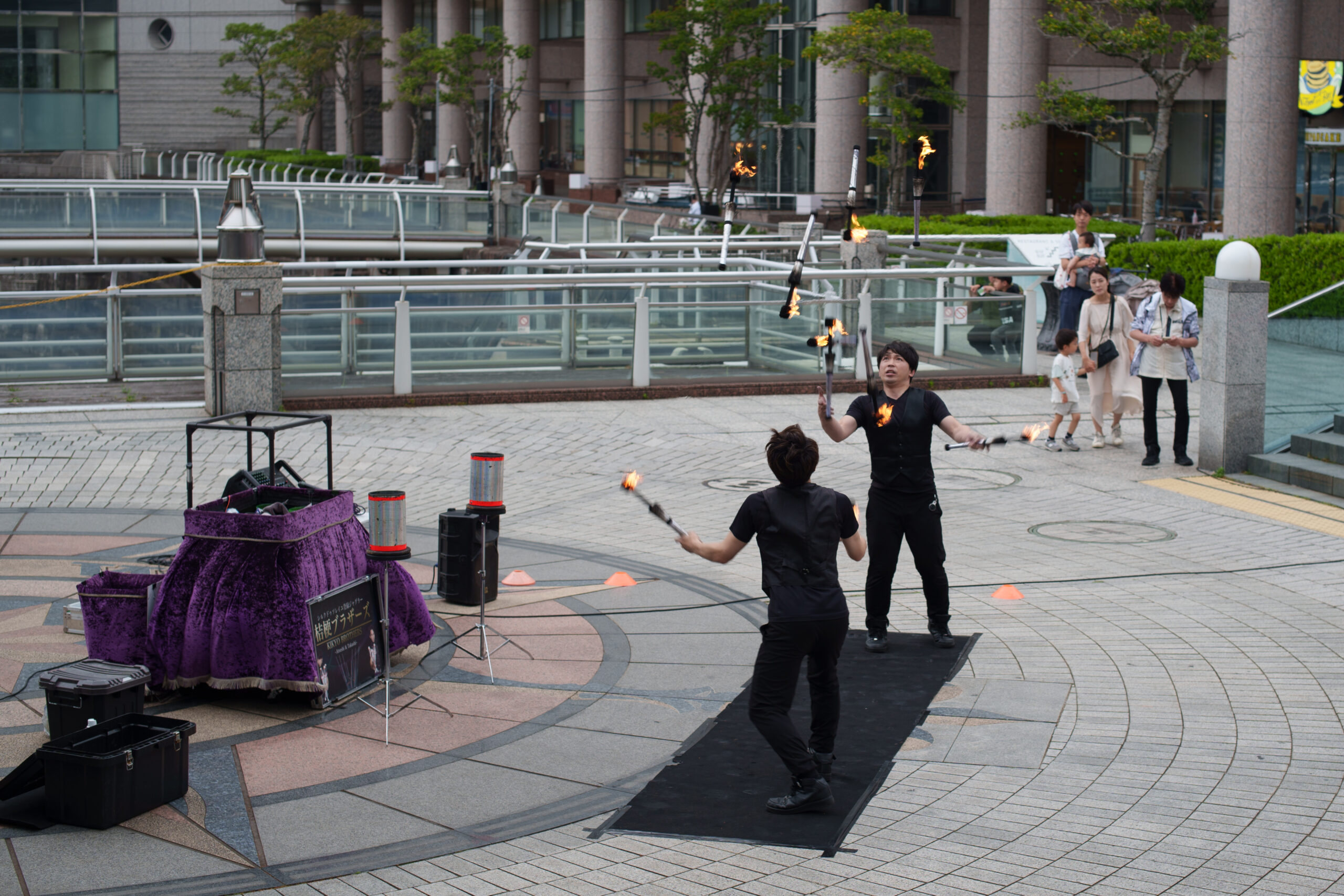 みなとみらいでの大道芸