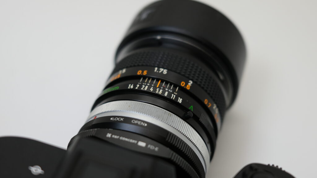 レンズの絞りリング