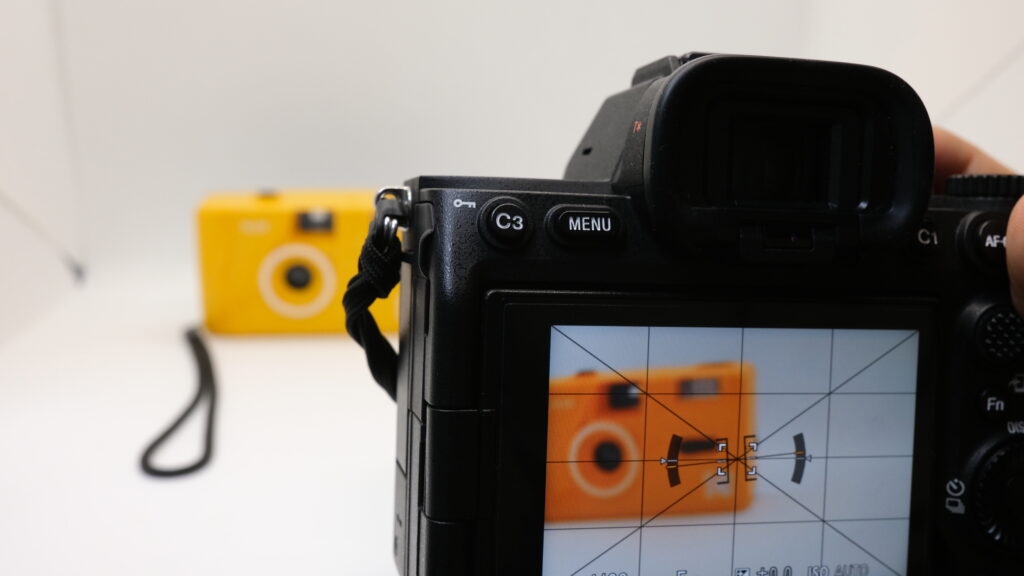 フィルムカメラを撮る構図