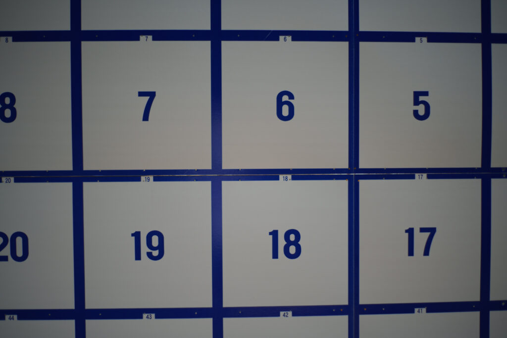 A bulletin board for posting election posters