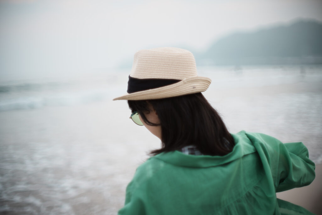 girl in the sea