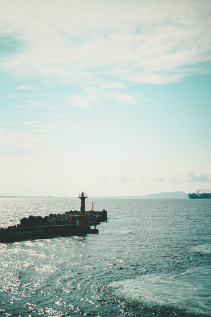 青空と海