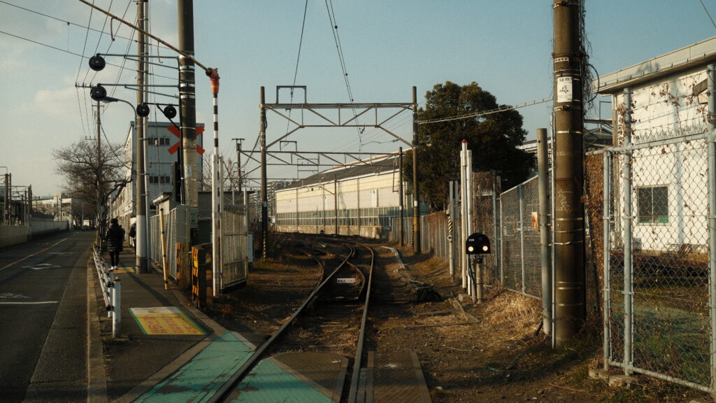 夕方の線路