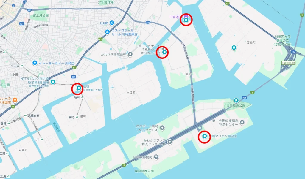工場夜景スポット