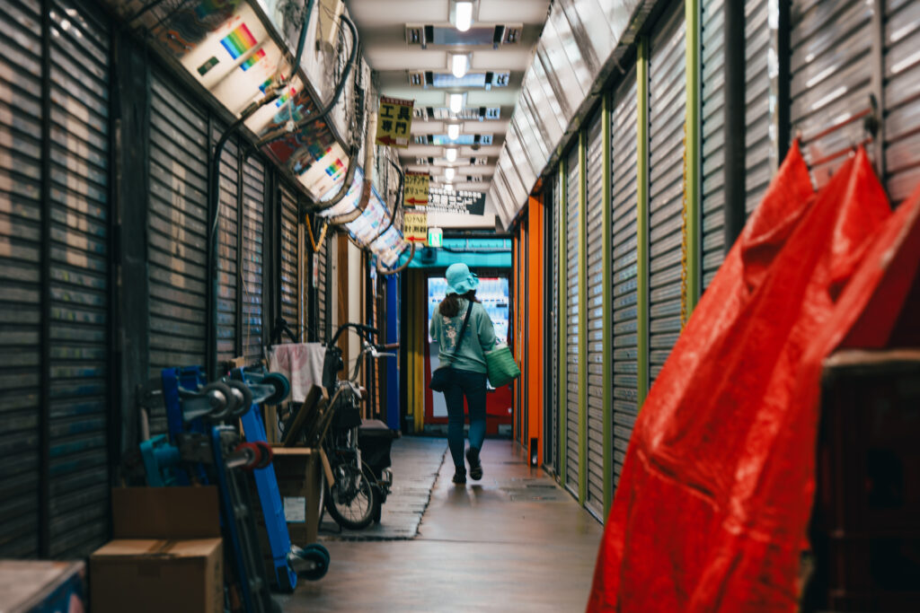 時間外のシャッター外