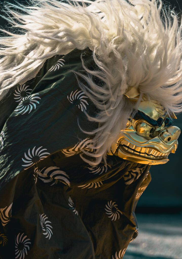 第35回 三渓園フォトコンテストで努力賞の「獅子舞」